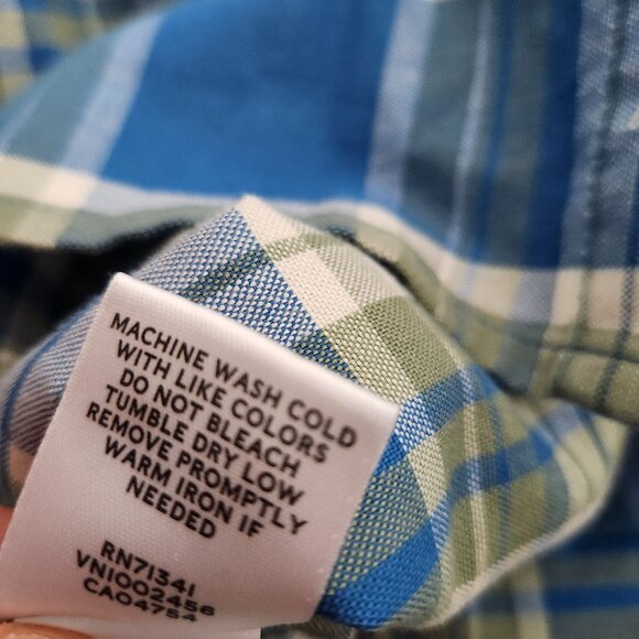 LL Bean Stretch Oxford‎ Shirt Men L Slim Fit Multicolor Scotch Plaid Long Sleeve - Picture 7 of 7